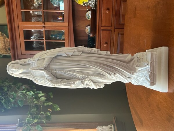 High End Our Lady of the Lourdes Marble Catholic Mother Mary Statues
